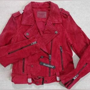 BLANK NYC Blank Red  Leather
Moto Jacket. NWT in plastic. Red MOON